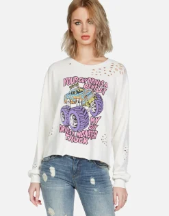 Lauren Moshi Monster Truck Guy L/S Pullover | Lee By *Women Long Sleeve