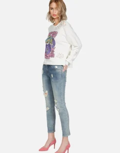 Lauren Moshi Monster Truck Guy L/S Pullover | Lee By *Women Long Sleeve