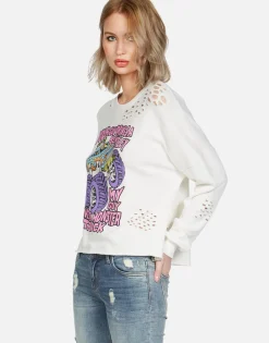 Lauren Moshi Monster Truck Guy L/S Pullover | Lee By *Women Long Sleeve
