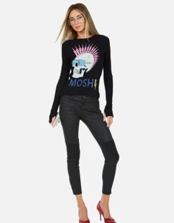 Lauren Moshi Moshi Lightning Skull L/S Fitted Thermal | Mckinley *Women Long Sleeve