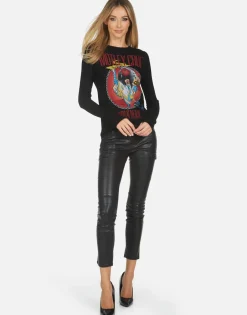 Lauren Moshi Motley Crue Shout At The Devil Thermal Tee By *Women Long Sleeve
