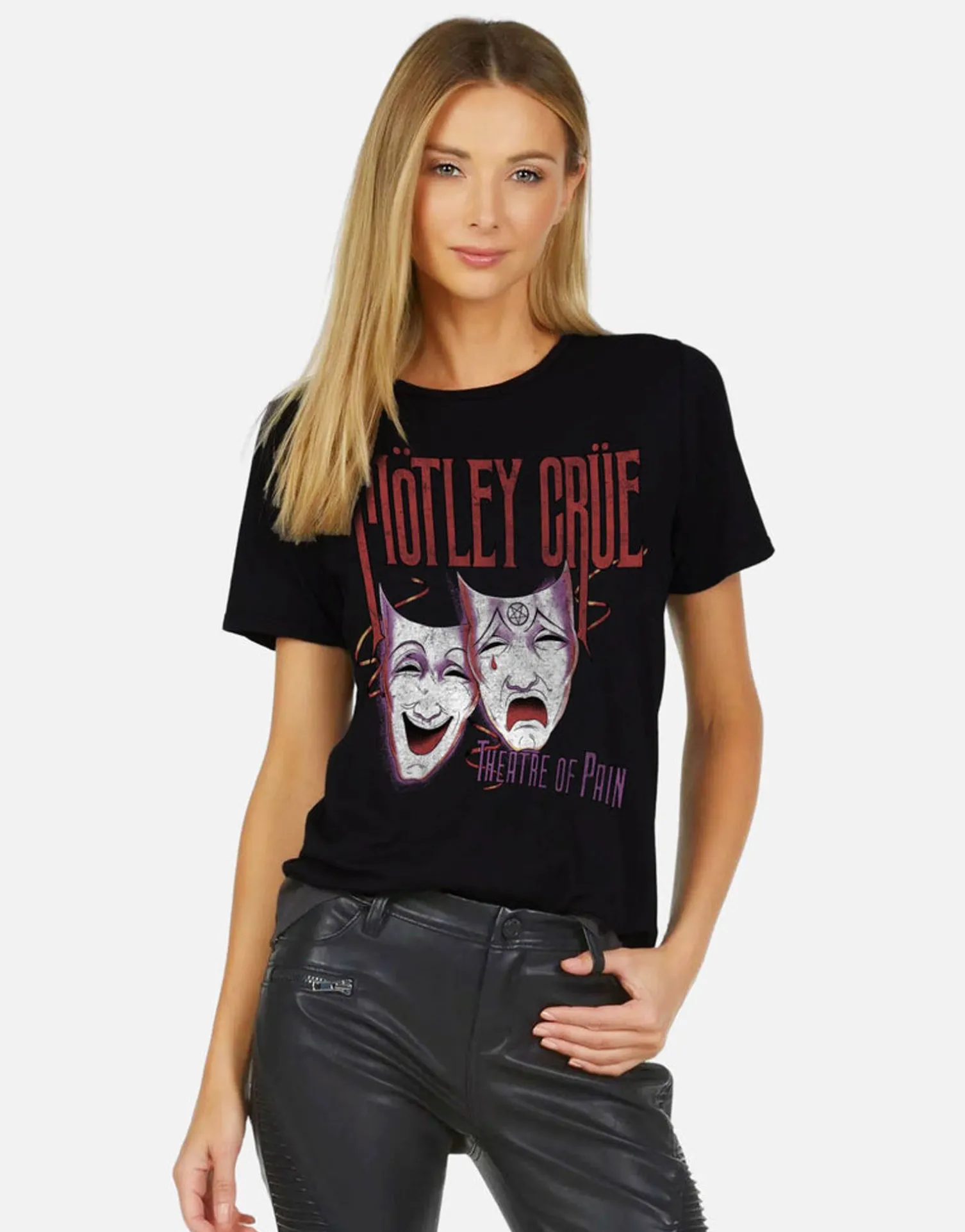 Lauren Moshi Motley Crue Theatre Of Pain Vintage Tee | Croft X *Women Short Sleeve