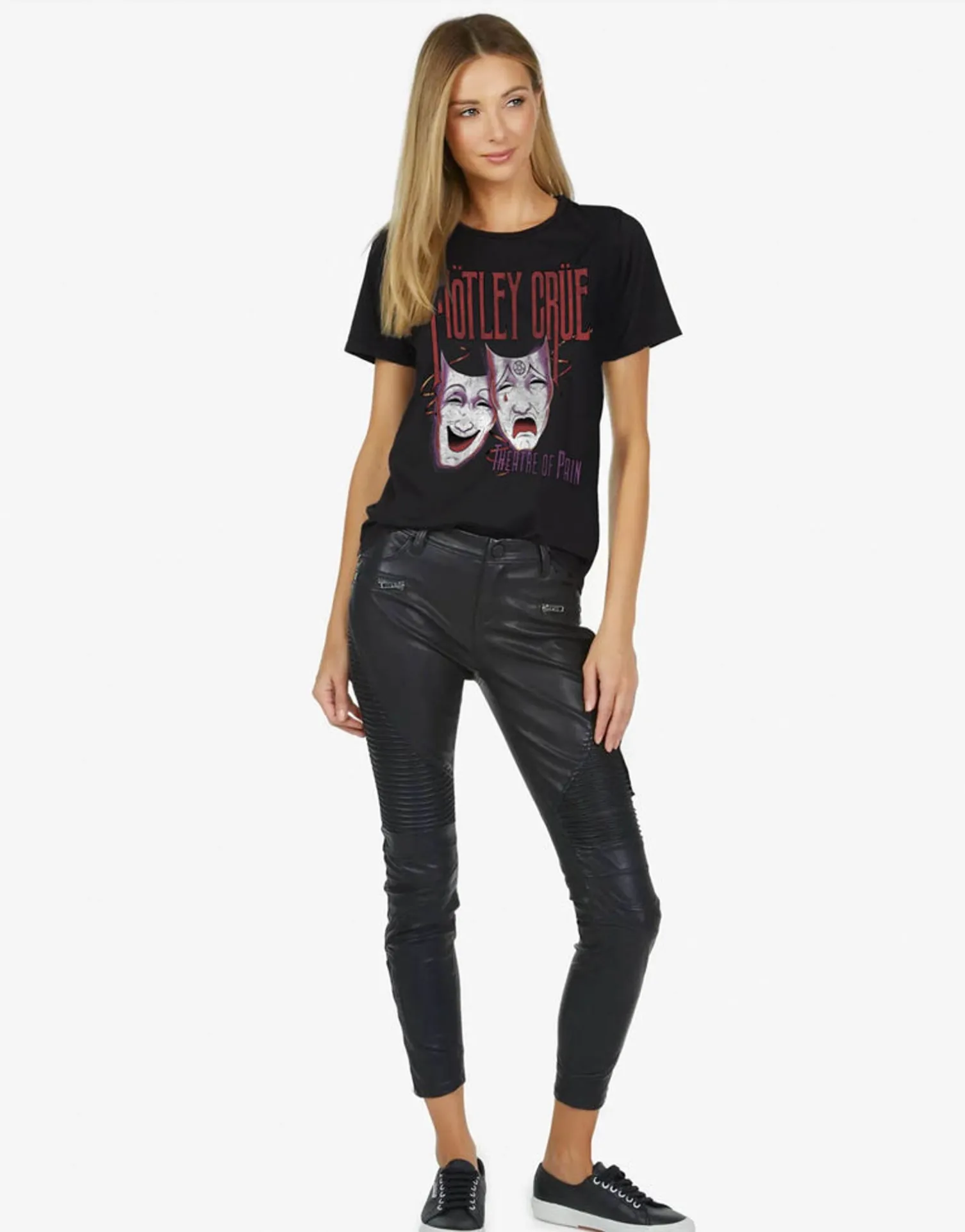 Lauren Moshi Motley Crue Theatre Of Pain Vintage Tee | Croft X *Women Short Sleeve