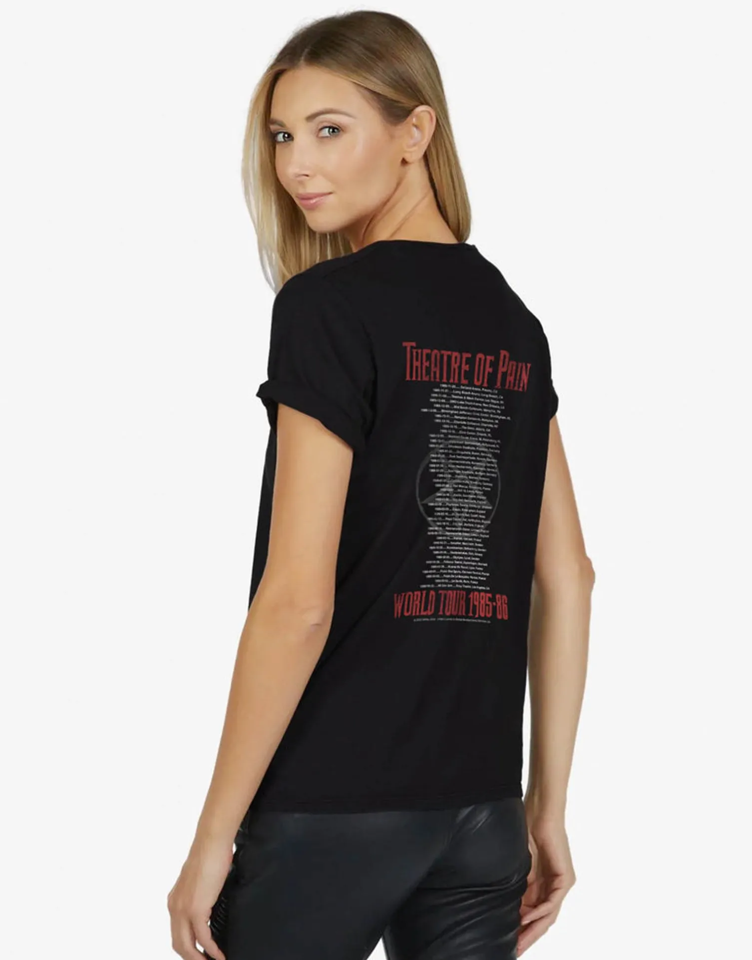 Lauren Moshi Motley Crue Theatre Of Pain Vintage Tee | Croft X *Women Short Sleeve