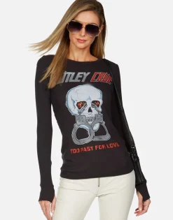 Lauren Moshi Motley Crue Too Fast For Love L/S Fitted Thermal By *Women Long Sleeve