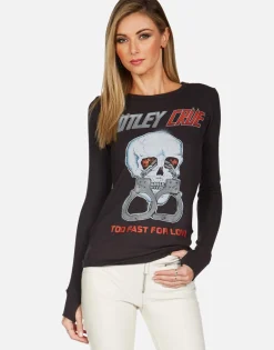 Lauren Moshi Motley Crue Too Fast For Love L/S Fitted Thermal By *Women Long Sleeve