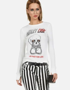 Lauren Moshi Motley Crue Too Fast For Love L/S Fitted Thermal By *Women Long Sleeve