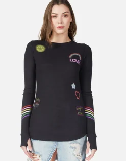 Lauren Moshi Neon Signs L/S Fitted Thermal W/ Thumbholes | Mckinley *Women Long Sleeve