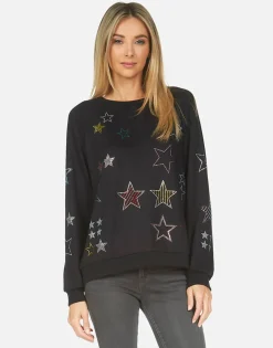 Lauren Moshi Noleta Crystal Stars Made In Los Angeles California Usa*Women Long Sleeve