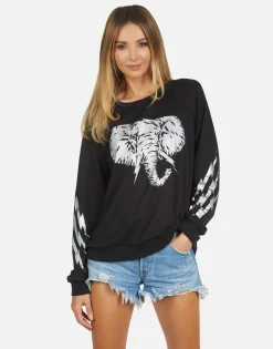 Lauren Moshi Noleta Electric Elephant*Women Long Sleeve
