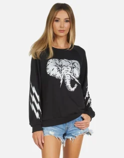Lauren Moshi Noleta Electric Elephant*Women Long Sleeve
