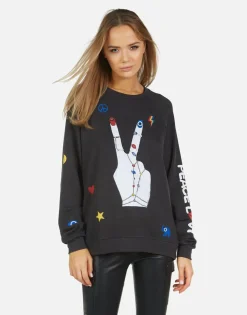 Lauren Moshi Noleta Peace Hand Elements*Women Long Sleeve