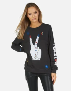 Lauren Moshi Noleta Peace Hand Elements*Women Long Sleeve