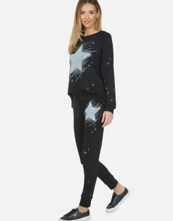 Lauren Moshi Noleta Sparkle Star*Women Long Sleeve