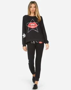 Lauren Moshi Noleta Star Lip*Women Long Sleeve
