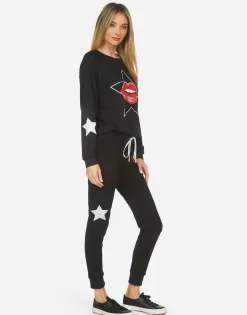 Lauren Moshi Noleta Star Lip*Women Long Sleeve