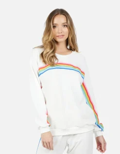 Lauren Moshi Noleta Stripe Peace*Women Long Sleeve