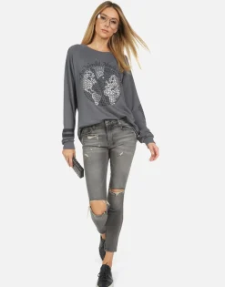 Lauren Moshi Noleta World Needs Love*Women Long Sleeve