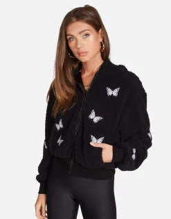 Lauren Moshi Optimist Butterflies Sherpa Jacket In | Lumi By *Women Jackets