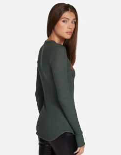 Lauren Moshi Oscar The Grouch Fitted Thermal In | Mckinley By *Women Long Sleeve