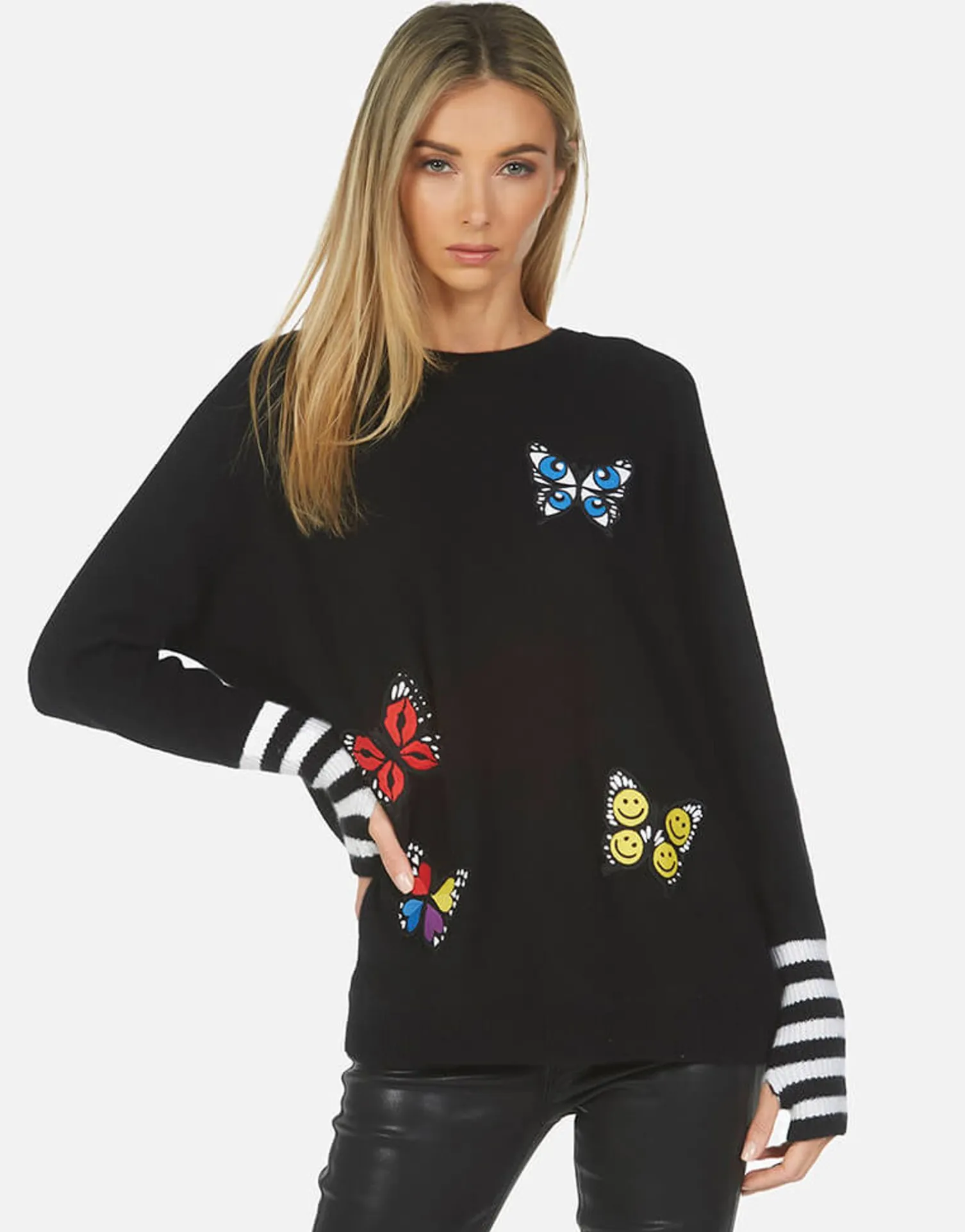 Lauren Moshi Paloma Butterfly Patches*Women Sweaters & Knits
