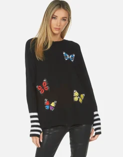 Lauren Moshi Paloma Butterfly Patches*Women Sweaters & Knits