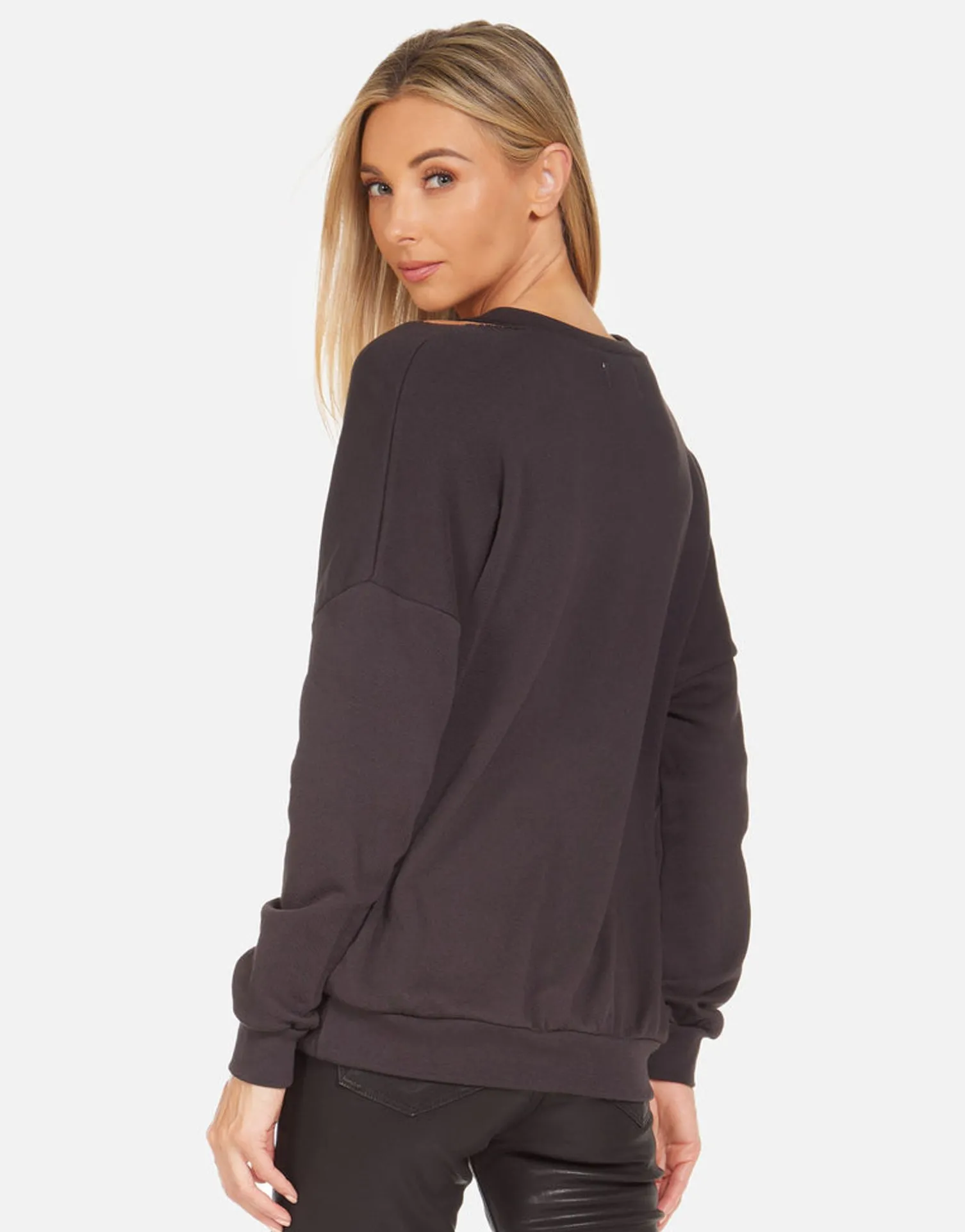 Lauren Moshi Patricia Rainbow Lip Outline*Women Long Sleeve