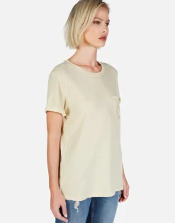 Lauren Moshi Peace & Love Butterfly S/S Tee W/ Pocket | Iris By *Women Short Sleeve