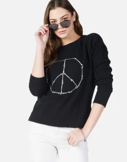 Lauren Moshi Peace Bones L/S Cashmere Sweater | North By *Women Sweaters & Knits