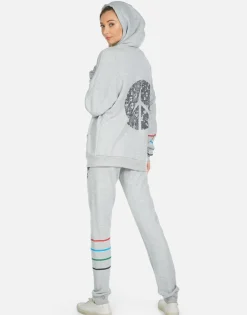 Lauren Moshi Peace Hippie Zip Up Hoodie | Koa By *Women Hoodies