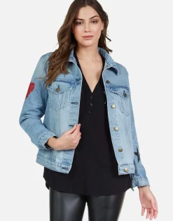 Lauren Moshi Peace Lightning Denim Boyfriend Jacket | Spencer By *Women Jackets