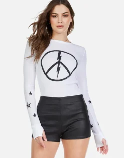 Lauren Moshi Peace Lightning Star Thermal W/ Thumbhole | Mckinley By *Women Long Sleeve