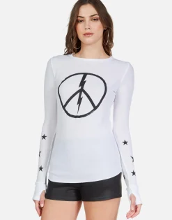 Lauren Moshi Peace Lightning Star Thermal W/ Thumbhole | Mckinley By *Women Long Sleeve
