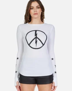 Lauren Moshi Peace Lightning Star Thermal W/ Thumbhole | Mckinley By *Women Long Sleeve