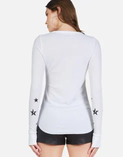 Lauren Moshi Peace Lightning Star Thermal W/ Thumbhole | Mckinley By *Women Long Sleeve