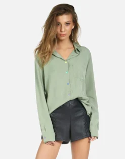 Lauren Moshi Pilar Rainbow Heart*Women Long Sleeve