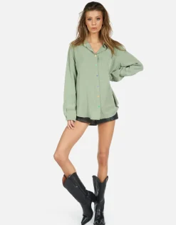 Lauren Moshi Pilar Rainbow Heart*Women Long Sleeve