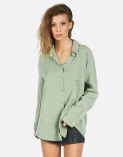 Lauren Moshi Pilar Rainbow Heart*Women Long Sleeve