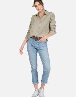 Lauren Moshi Rainbow Eye Stars L/S Button Up Denim Shirt | Sloane By *Women Long Sleeve