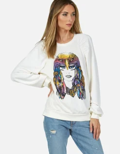 Lauren Moshi Rainbow Lady Eagle Vintage Pullover | Kaylin By *Women Long Sleeve