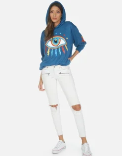 Lauren Moshi Rainbow Lighting Eye Hoodie | Harmony By *Women Hoodies