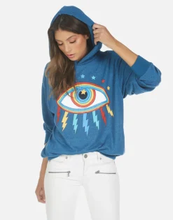 Lauren Moshi Rainbow Lighting Eye Hoodie | Harmony By *Women Hoodies
