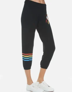 Lauren Moshi Rainbow Lighting Eye Women'S Crop Sweatpant | Alana By *Women Crop Sweatpants