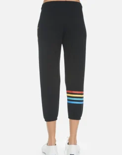 Lauren Moshi Rainbow Lighting Eye Women'S Crop Sweatpant | Alana By *Women Crop Sweatpants