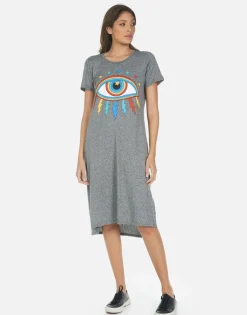 Lauren Moshi Rainbow Lightning Eye Midi Dress | Genesis By *Women Dresses