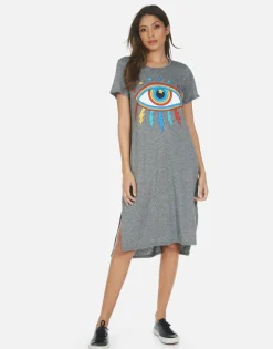 Lauren Moshi Rainbow Lightning Eye Midi Dress | Genesis By *Women Dresses