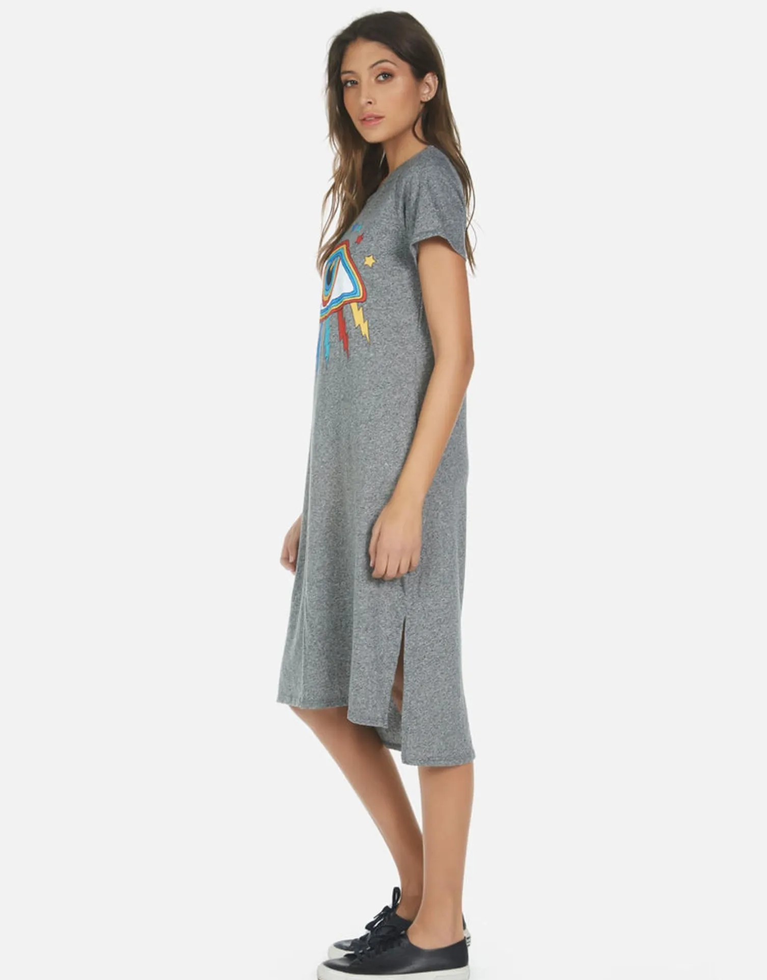 Lauren Moshi Rainbow Lightning Eye Midi Dress | Genesis By *Women Dresses