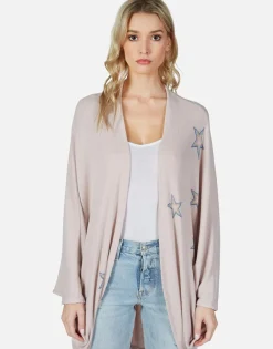 Lauren Moshi Rainbow Outline Stars Cardigan Wrap | Isla By *Women Sweaters & Knits