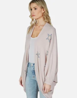 Lauren Moshi Rainbow Outline Stars Cardigan Wrap | Isla By *Women Sweaters & Knits