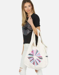 Lauren Moshi Rainbow Ray Lip Canvas Tote Bag | Taylor By * Bags